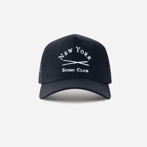 New York Sushi Club Hat - New Black Trucker Hat Stampd Nobu